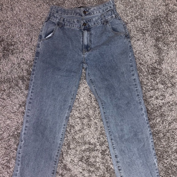 Lioness Blue Straight-Leg Jeans - Picture 1 of 6